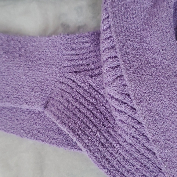 Herve Leger Bra Top Medium Orchid Purple Boucle Knit Fabric NWT - Picture 5 of 7